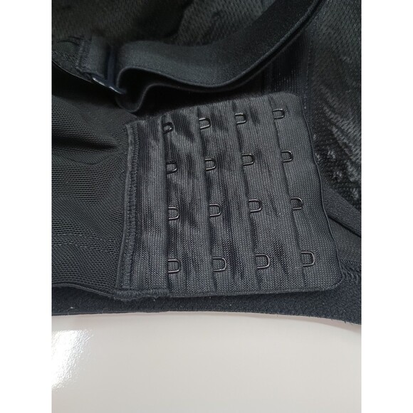 Lane Bryant Livi Sz 40F No Wire Padded Molded Bra Black Wide Straps Ventilated - Picture 2 of 5